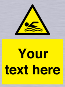 WL7437: Custom Warning swimming area