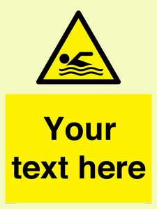 WL7437: Custom Warning swimming area