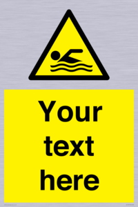 WL7437: Custom Warning swimming area