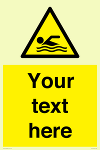 WL7437: Custom Warning swimming area