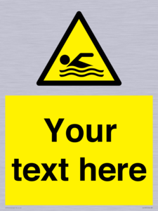 WL7437: Custom Warning swimming area