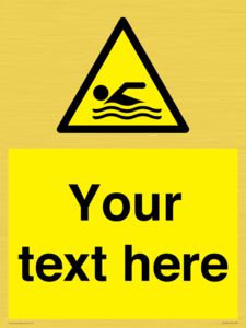 WL7437: Custom Warning swimming area