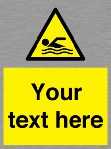 WL7437: Custom Warning swimming area