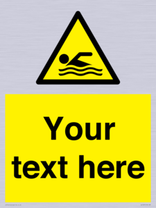 WL7437: Custom Warning swimming area