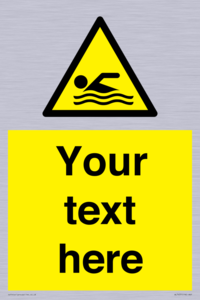 WL7437: Custom Warning swimming area