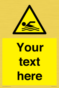 WL7437: Custom Warning swimming area