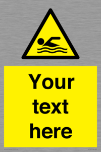 WL7437: Custom Warning swimming area
