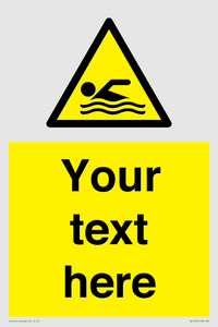 WL7437: Custom Warning swimming area