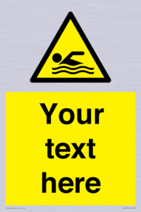 WL7437: Custom Warning swimming area