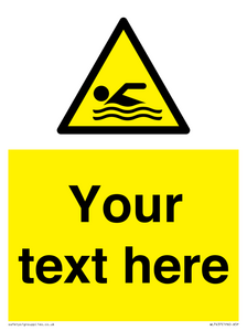 WL7437: Custom Warning swimming area