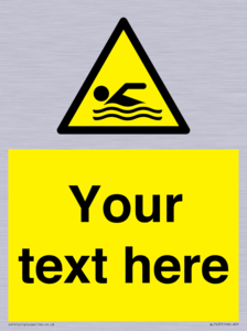 WL7437: Custom Warning swimming area