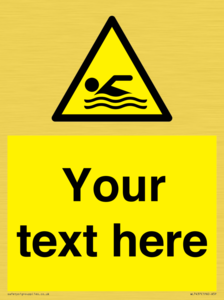 WL7437: Custom Warning swimming area