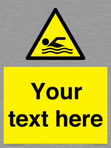 WL7437: Custom Warning swimming area
