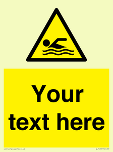 WL7437: Custom Warning swimming area
