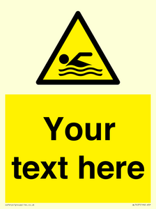 WL7437: Custom Warning swimming area