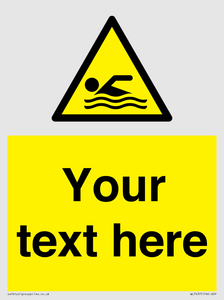 WL7437: Custom Warning swimming area