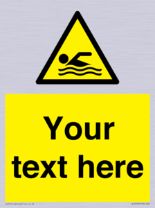 WL7437: Custom Warning swimming area