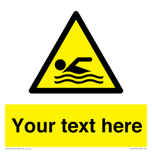 WL7437: Custom Warning swimming area