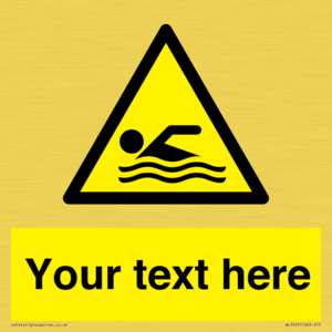 WL7437: Custom Warning swimming area