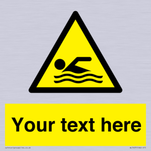 WL7437: Custom Warning swimming area