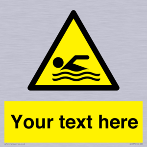 WL7437: Custom Warning swimming area