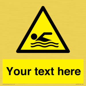 WL7437: Custom Warning swimming area