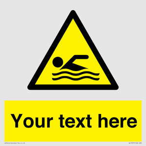 WL7437: Custom Warning swimming area