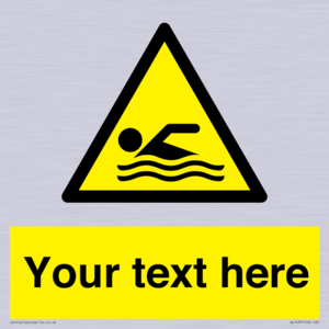 WL7437: Custom Warning swimming area