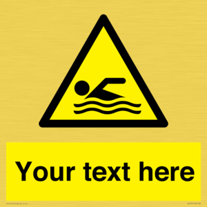 WL7437: Custom Warning swimming area