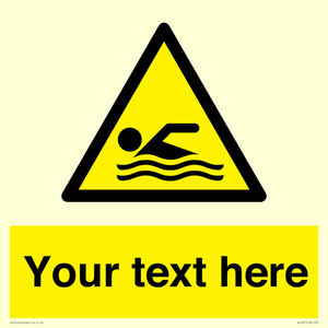 WL7437: Custom Warning swimming area