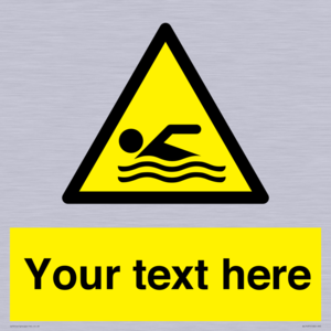 WL7437: Custom Warning swimming area