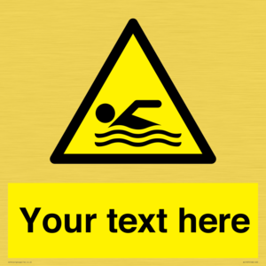WL7437: Custom Warning swimming area