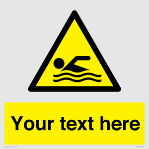 WL7437: Custom Warning swimming area