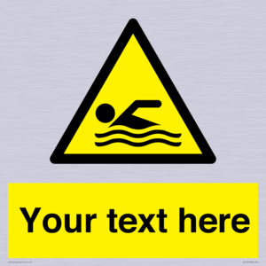WL7437: Custom Warning swimming area
