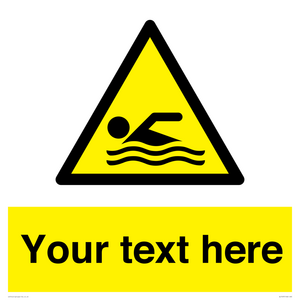 WL7437: Custom Warning swimming area
