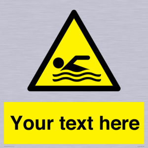 WL7437: Custom Warning swimming area