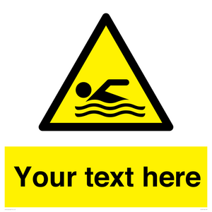 WL7437: Custom Warning swimming area