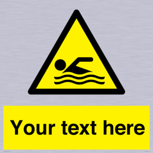 WL7437: Custom Warning swimming area
