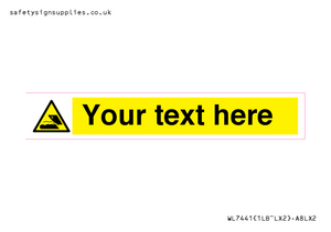 WL7441: Custom Warning submerged objects in watercraft areas