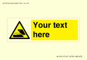WL7441: Custom Warning submerged objects in watercraft areas