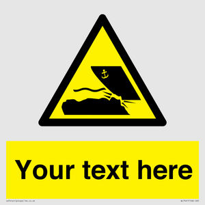 WL7441: Custom Warning submerged objects in watercraft areas