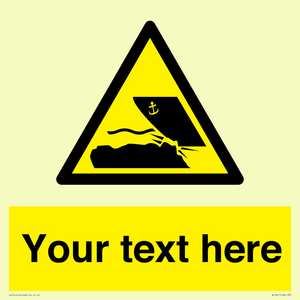 WL7441: Custom Warning submerged objects in watercraft areas