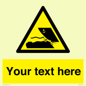 WL7441: Custom Warning submerged objects in watercraft areas