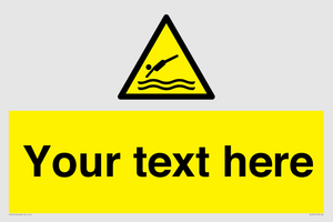WL7445: Custom Warning diving area