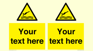 WL7445: Custom Warning diving area