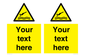 WL7445: Custom Warning diving area