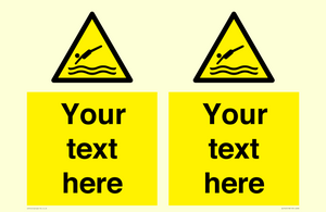 WL7445: Custom Warning diving area