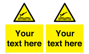 WL7445: Custom Warning diving area