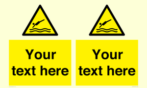 WL7445: Custom Warning diving area