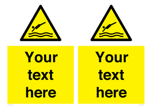 WL7445: Custom Warning diving area